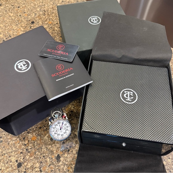 CT Scuderia chronograph Corsa Classic 012. Swiss-made. Just serviced. - Picture 4 of 8